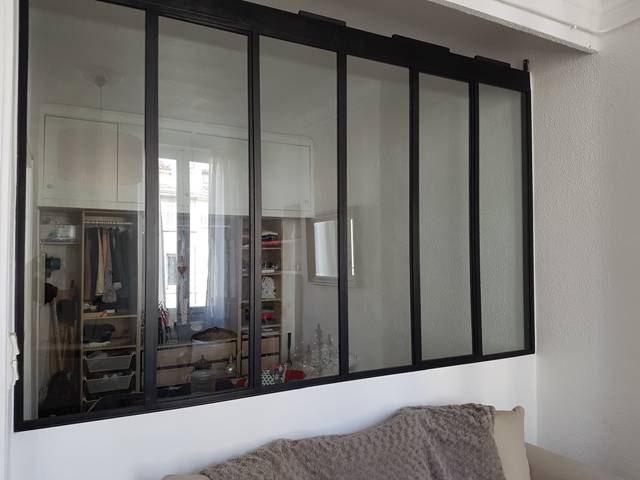 Verrière en acier sur meure à Marseille