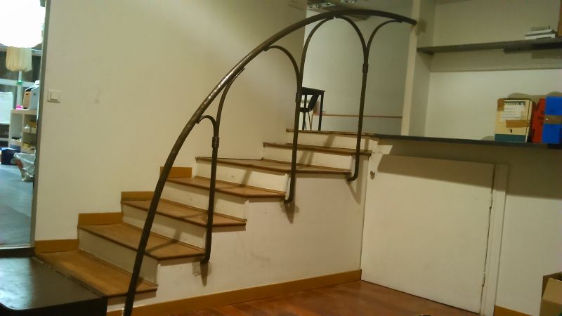 rampe d'escalier en fer forgé sur mesure à Marseille