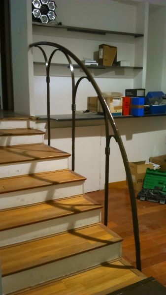 Rampe d'escalier à Marseille.