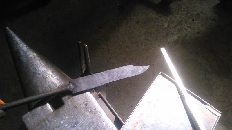 Forge d'un couteau pliant 