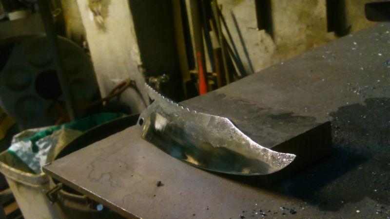 Forge d'un couteau pliant