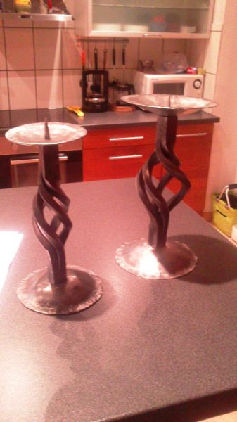 Bougeoir en fer forgé