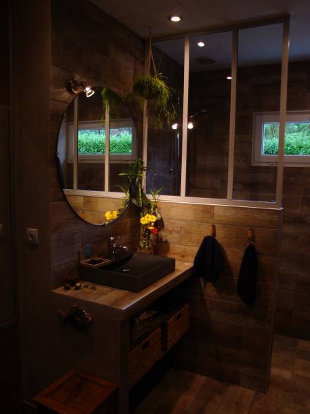 Verrière de salle de bain sur mesure