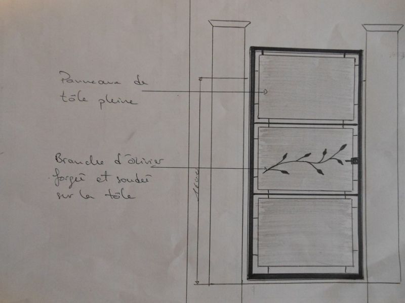 Croquis et dessins du portillon