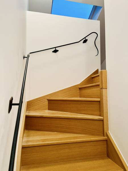 Rampe d’escalier en fer forgé sur mesure à Marseille 