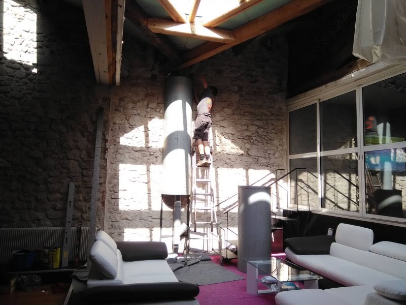 Habillage de tuyauterie en tôle