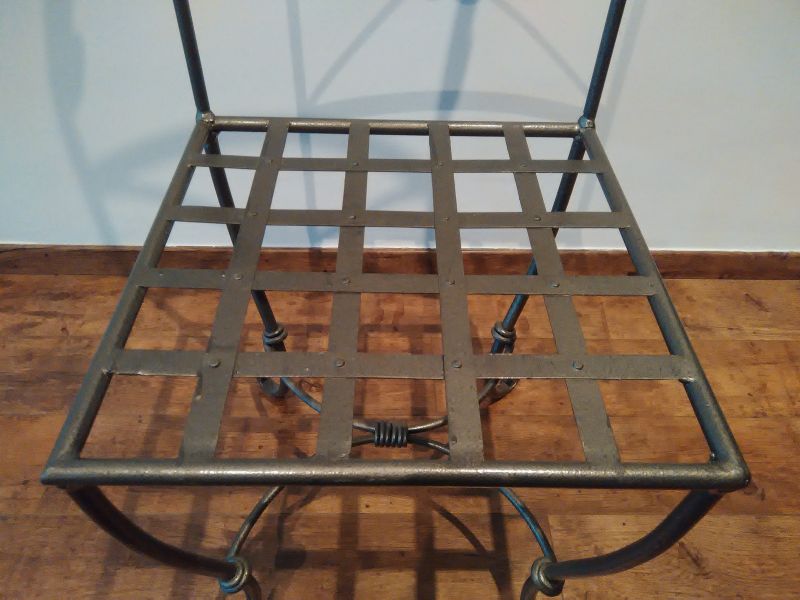 Chaise en fer forgé