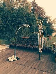 Arche de mariage en fer forgé