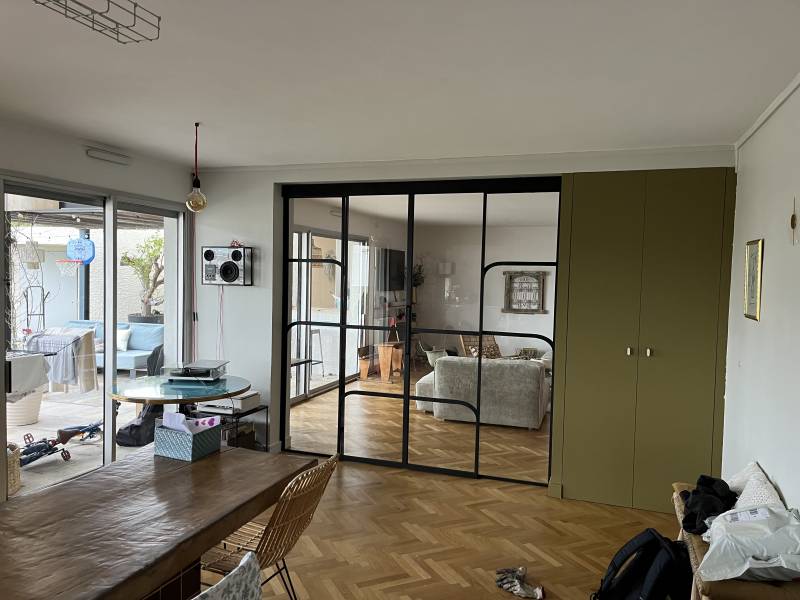 Verrière en acier art déco sur mesure à Marseille 