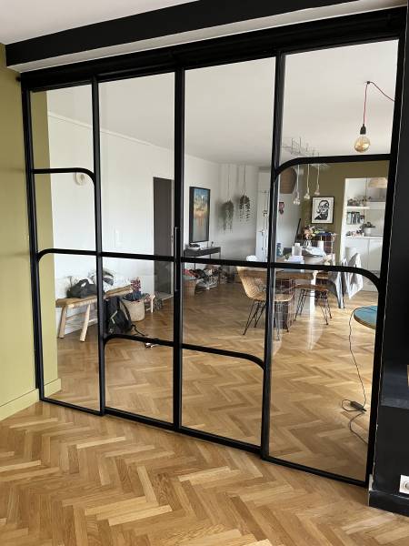 Verrière en acier art déco sur mesure à Marseille 