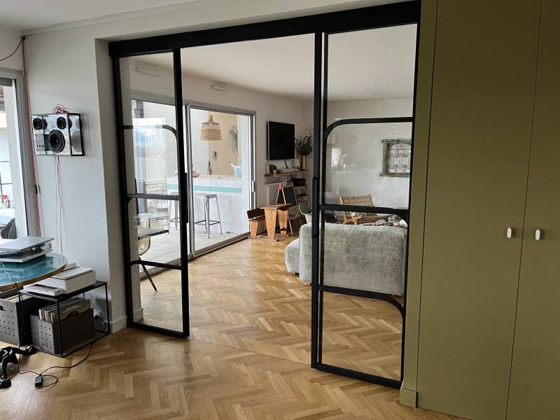 Verrière en acier art déco sur mesure à Marseille 