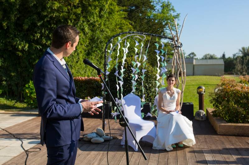 Arche de mariage en fer forgé